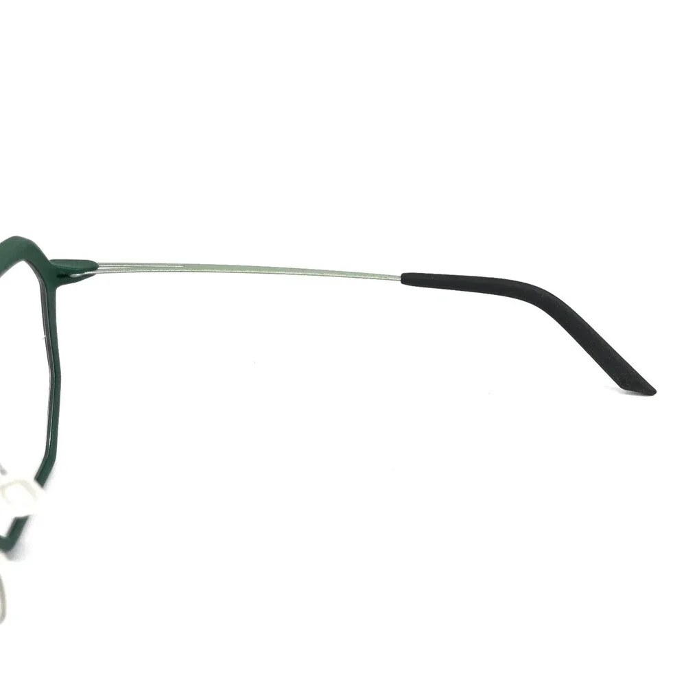Monoqool Eyeglasses Frames DH Dauphine 68 17s Emerald Green Heptagonal 50-19-136